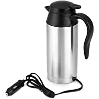 Hervidor Agua Coche- Hervidor de Agua Coche- Taza Electrica de Coche- Termo con Cargador Coche- Hervidor 12V Taza de…